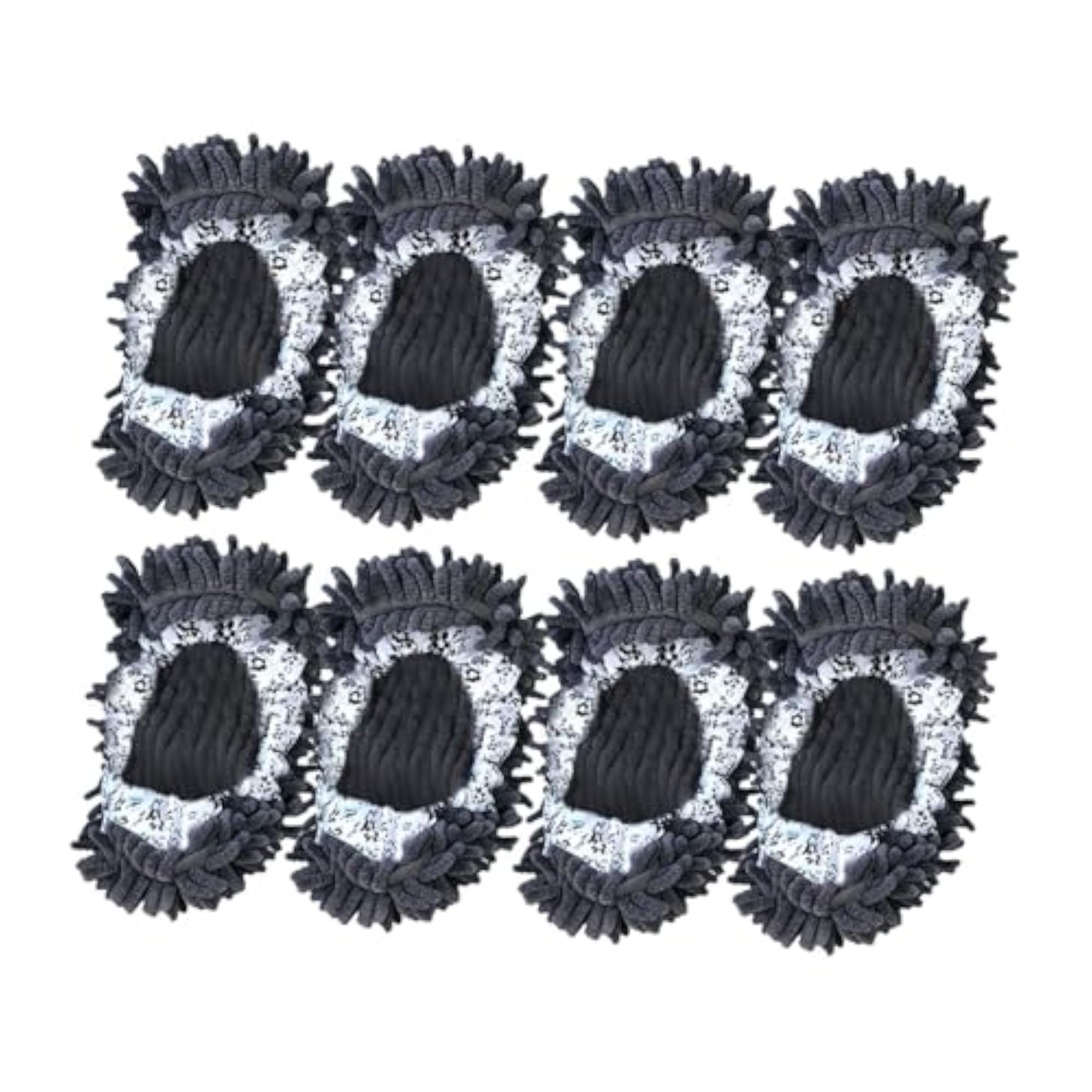 8Pcs Mop Slippers Reusable Multi-Function Duster